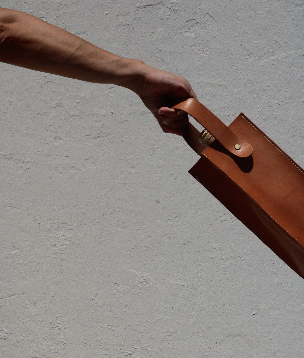 Leather Bottle Bag