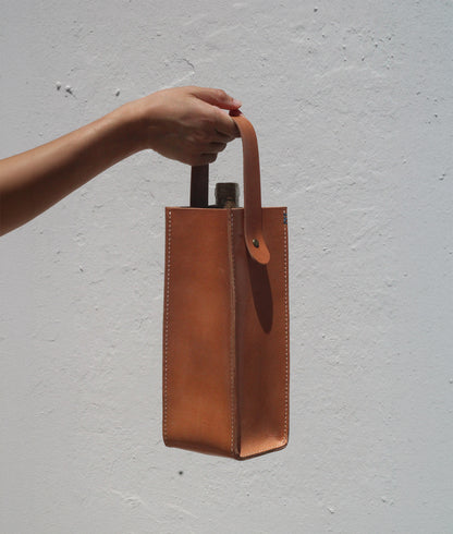 Leather Bottle Bag
