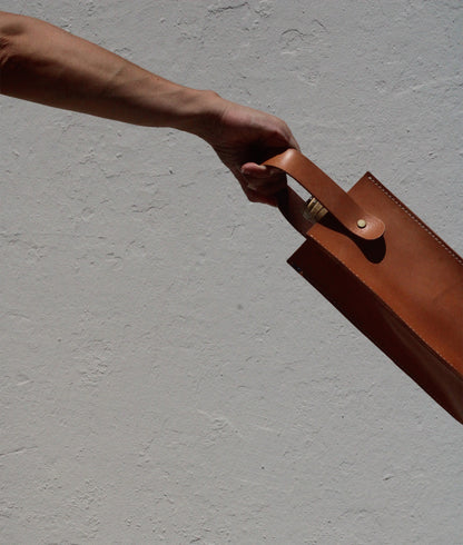 Leather Bottle Bag