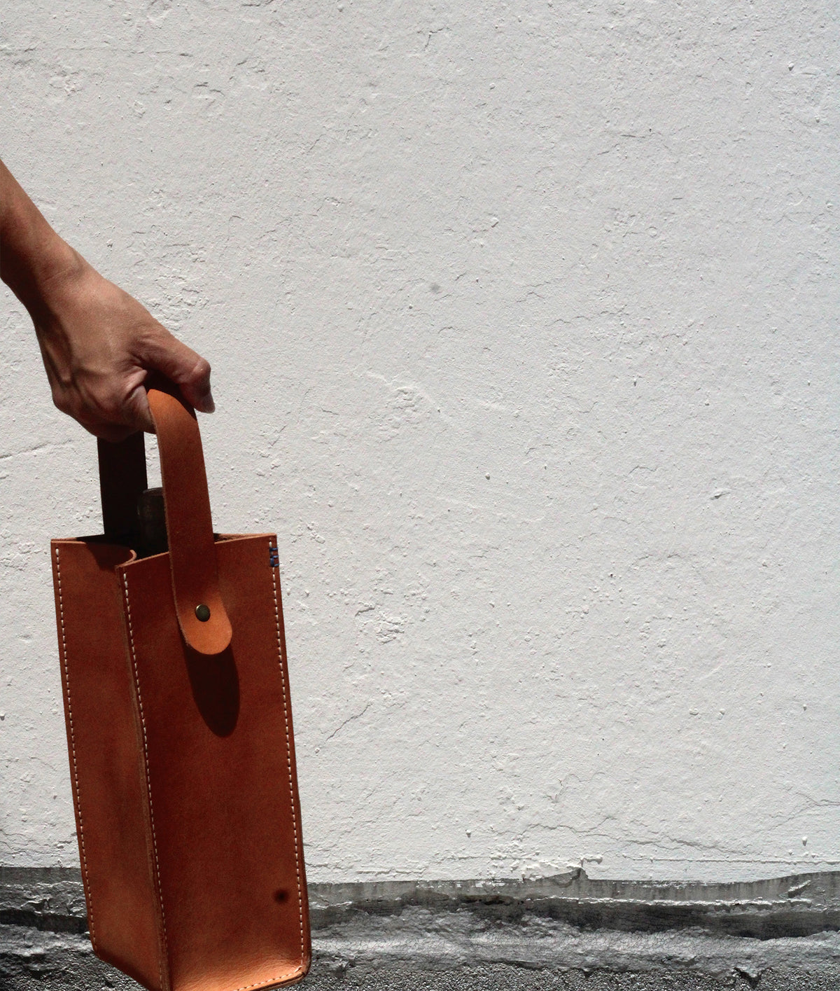 Leather Bottle Bag